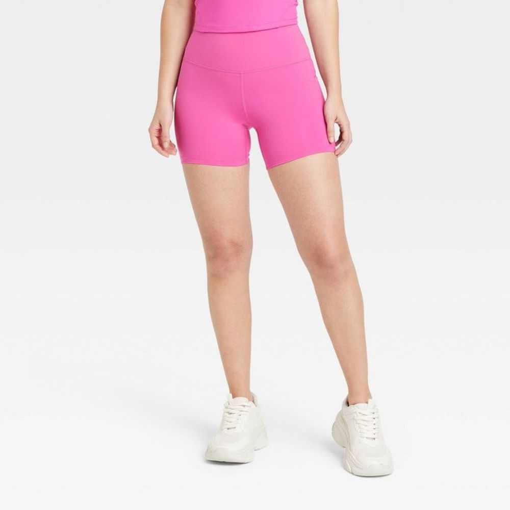 all in motion Hot Pink High-Rise Bike Shorts